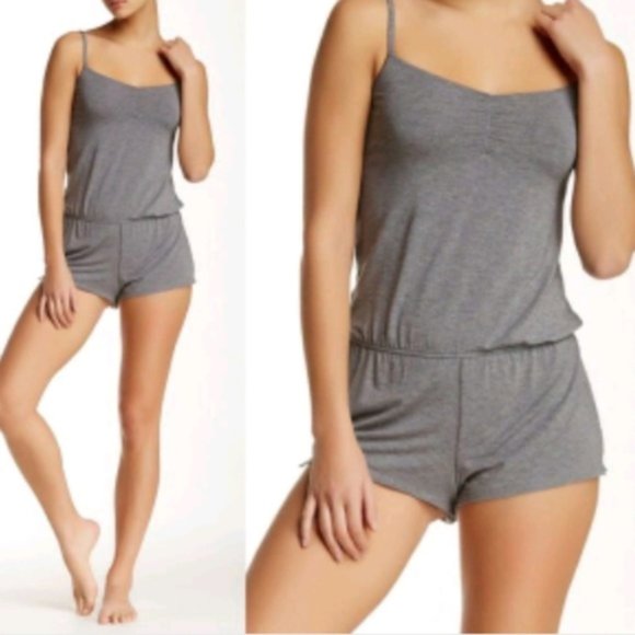 Splendid Pants - SPLENDID Grey Spaghetti Strap Romper #ZB35